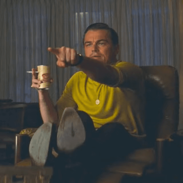 Leonardo DiCaprio pointing