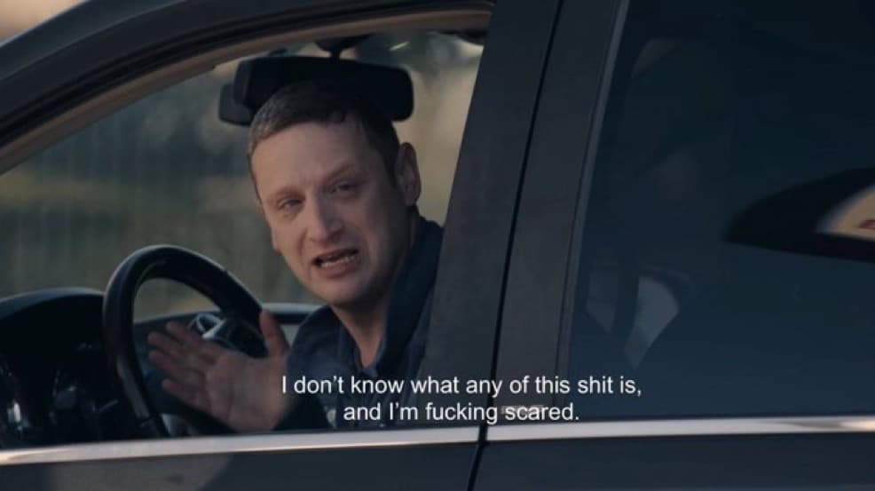 Tim Robinson learn how to drive