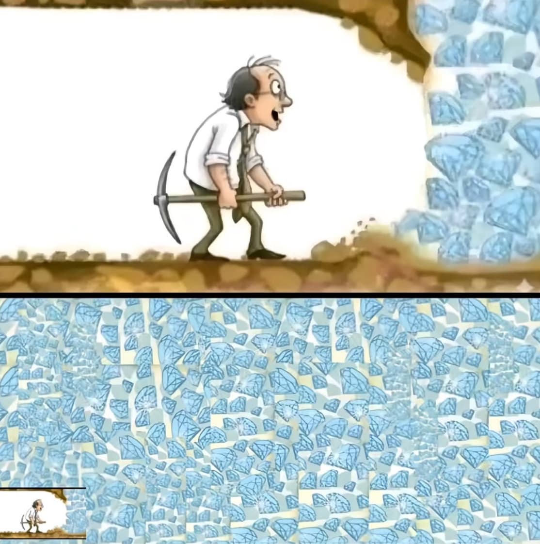 Reaching diamonds