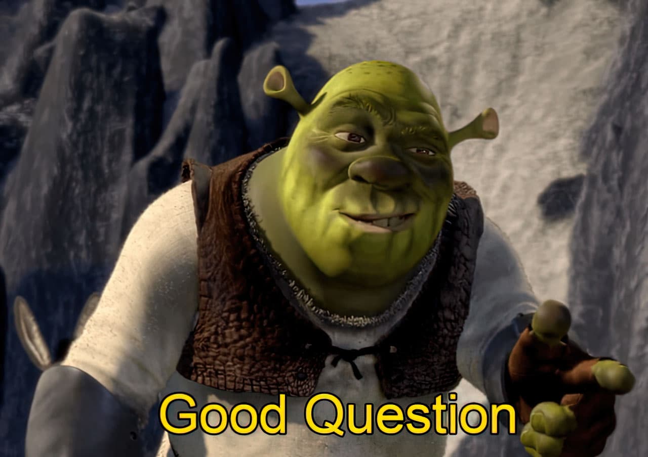 Shrek good question