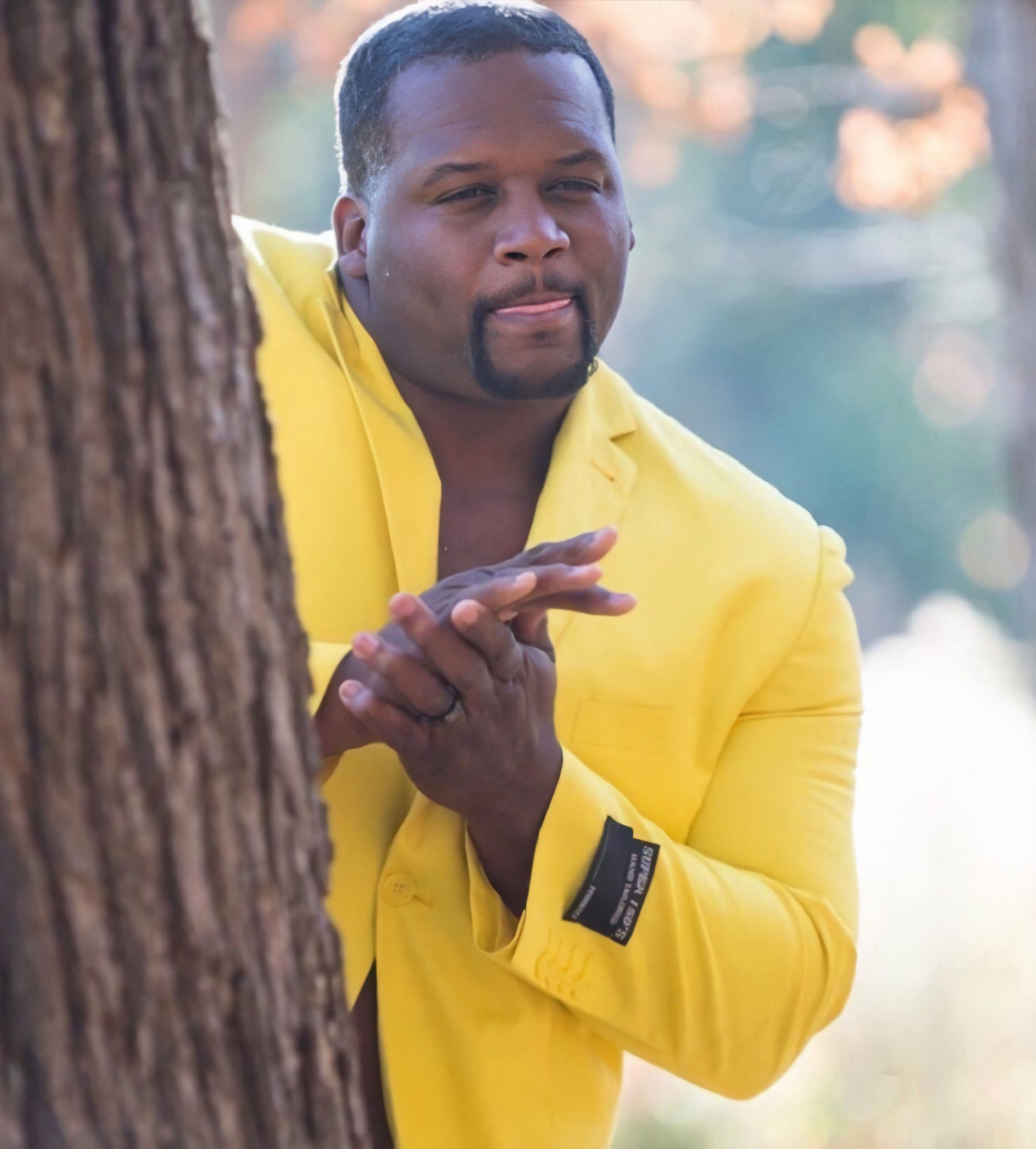 Anthony Adams rubbing hands