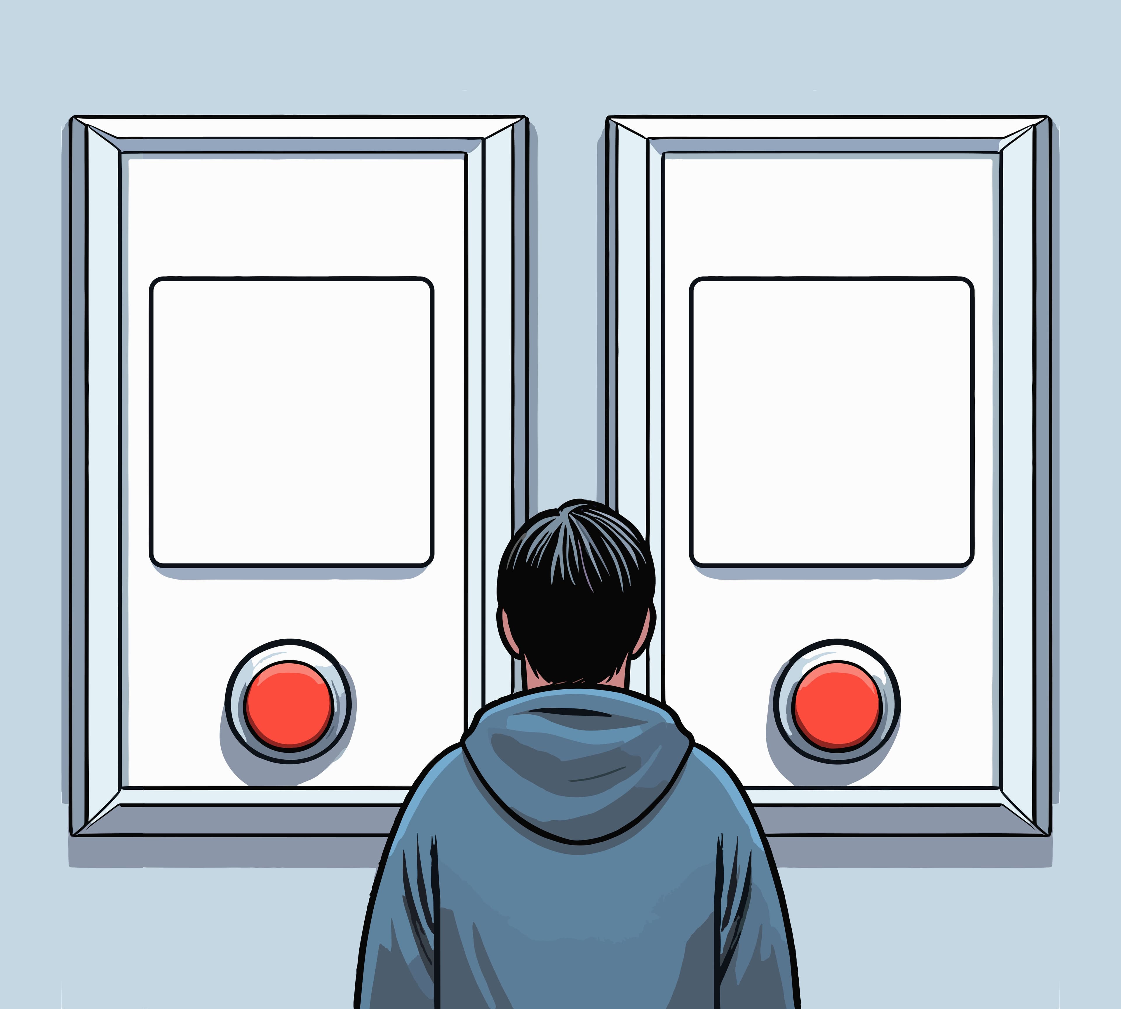 Two buttons choice