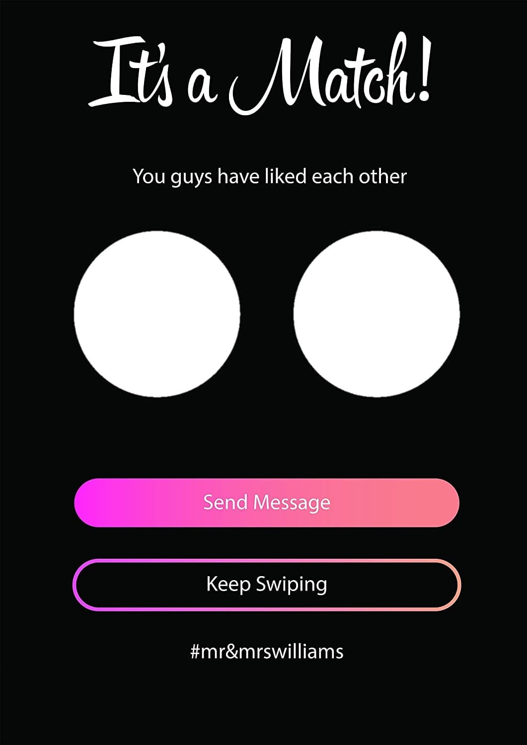 Tinder it's a match