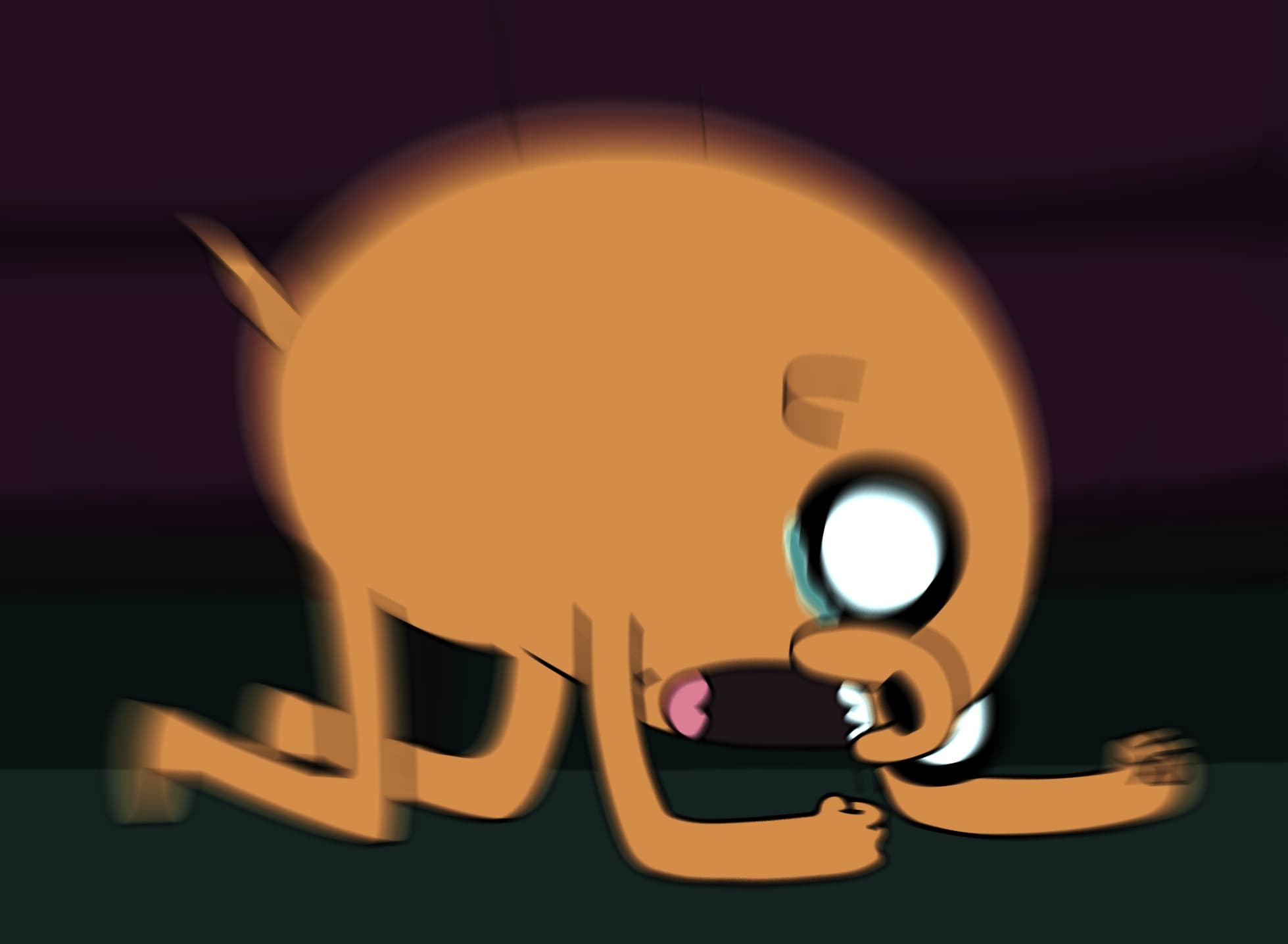 Jake screaming adventure time