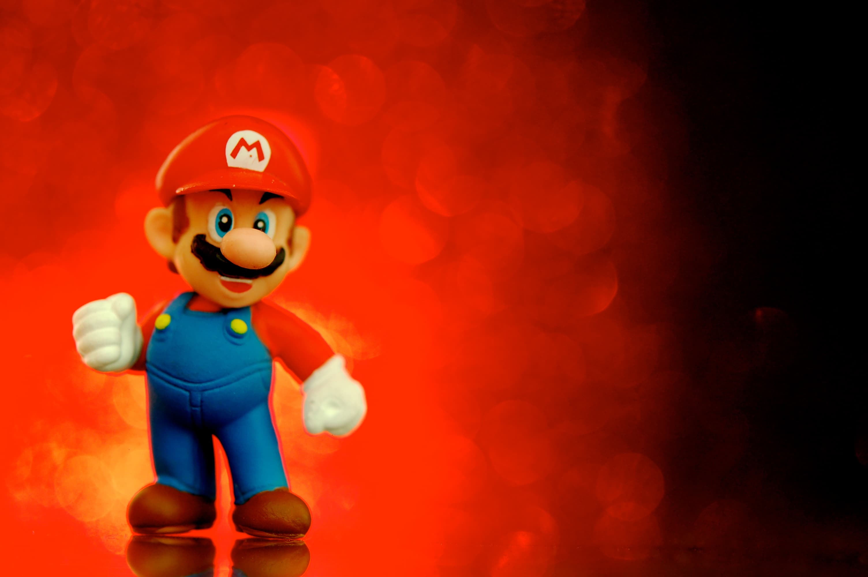 Mario red background