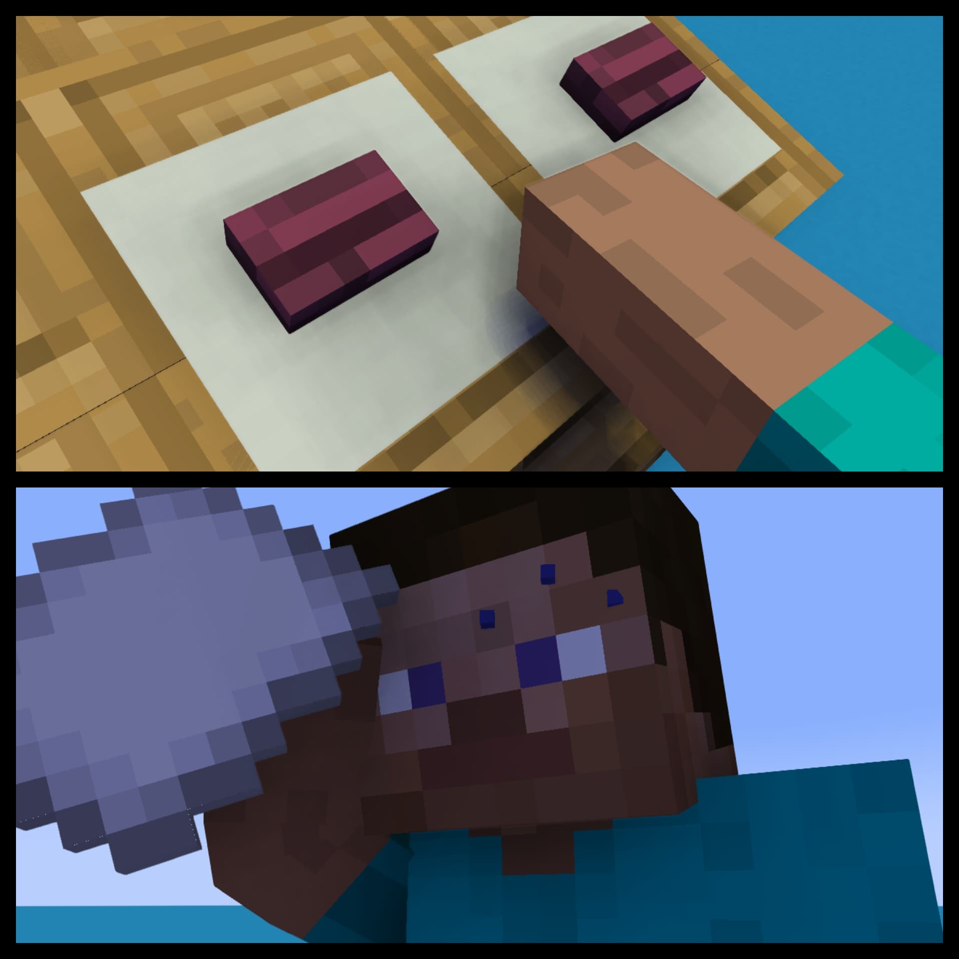 Minecraft two buttons