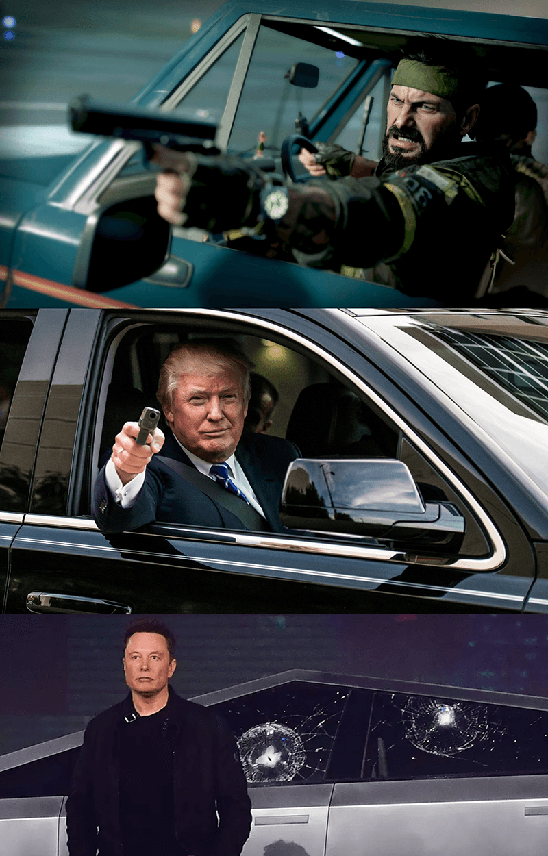 Call of Duty pointing gun