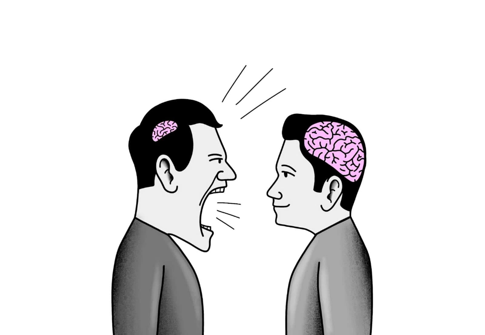 Small brain big brain