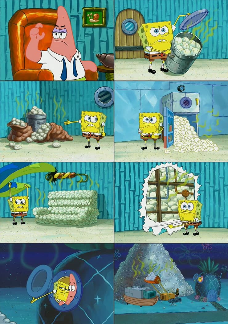 SpongeBob Patrick diaper bucket