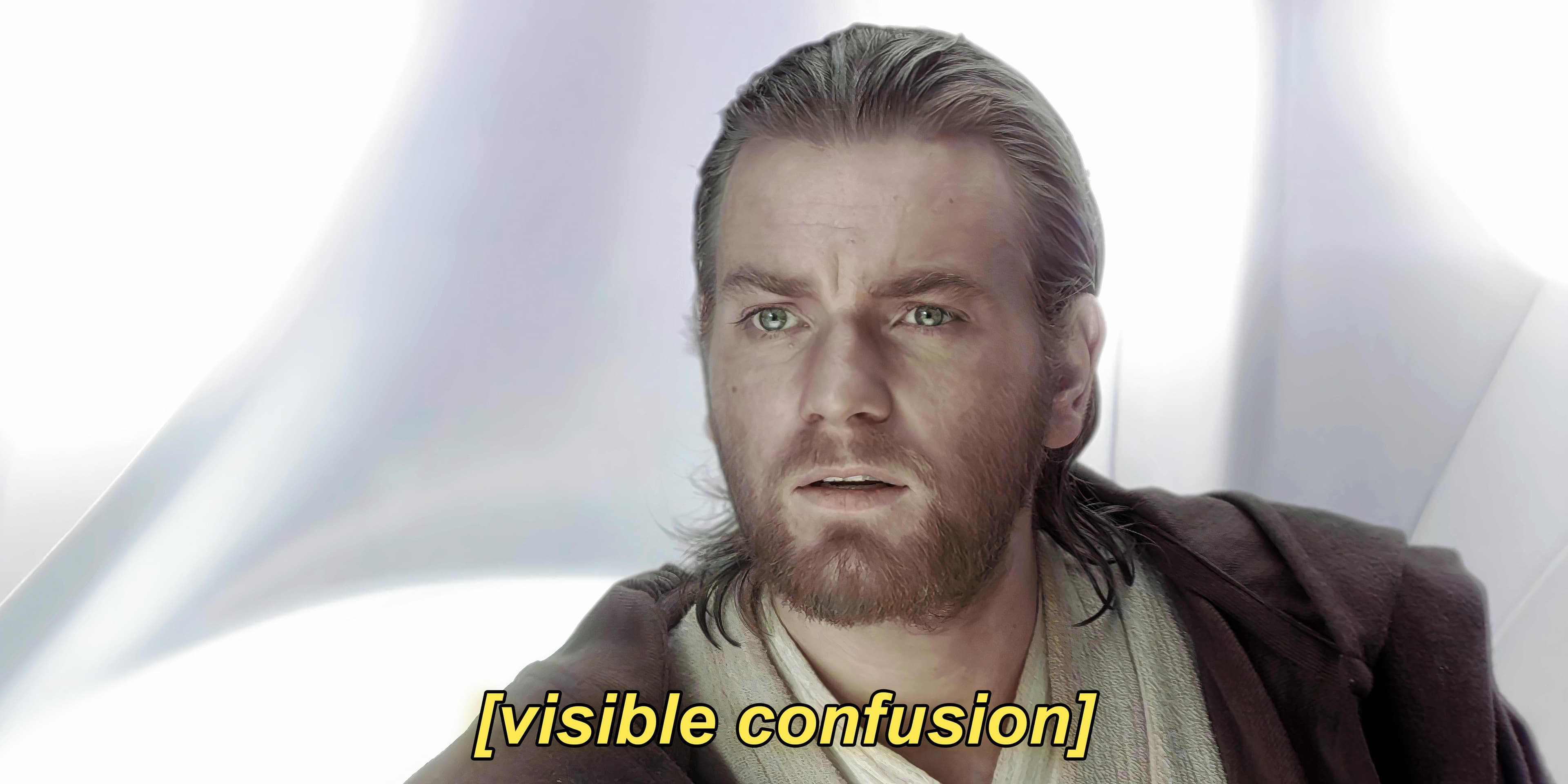 Obi-Wan visible confusion