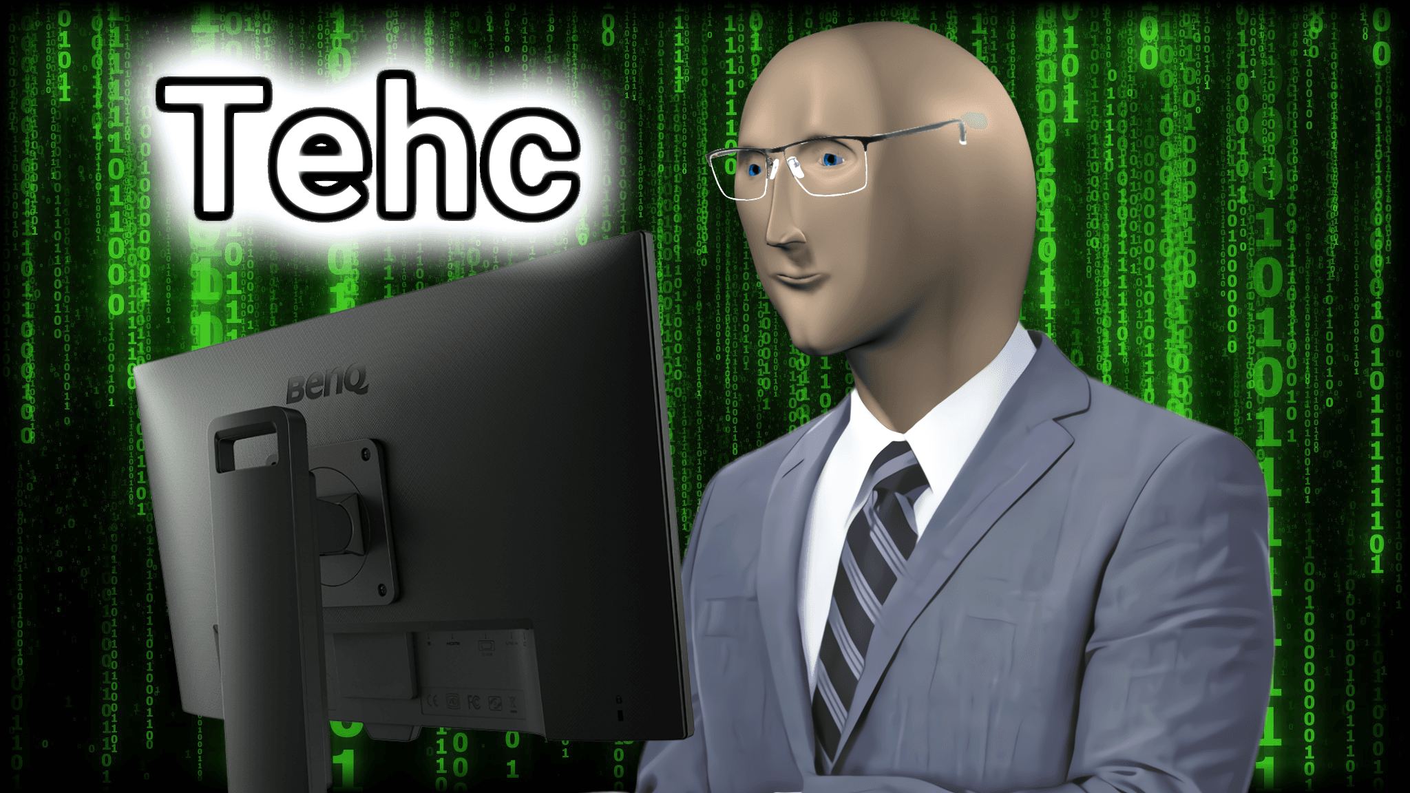 Stonks guy computer