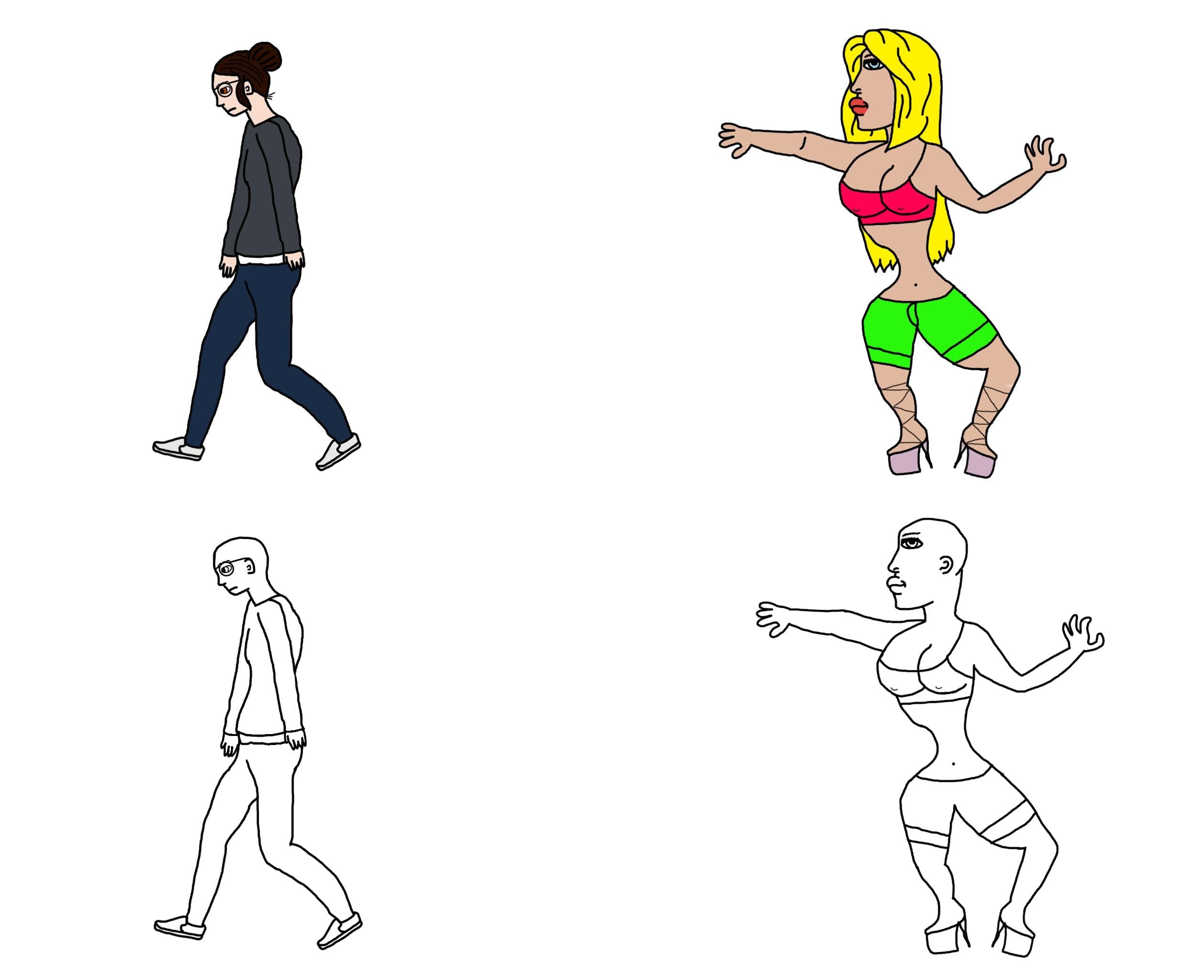 Virgin vs chad girl