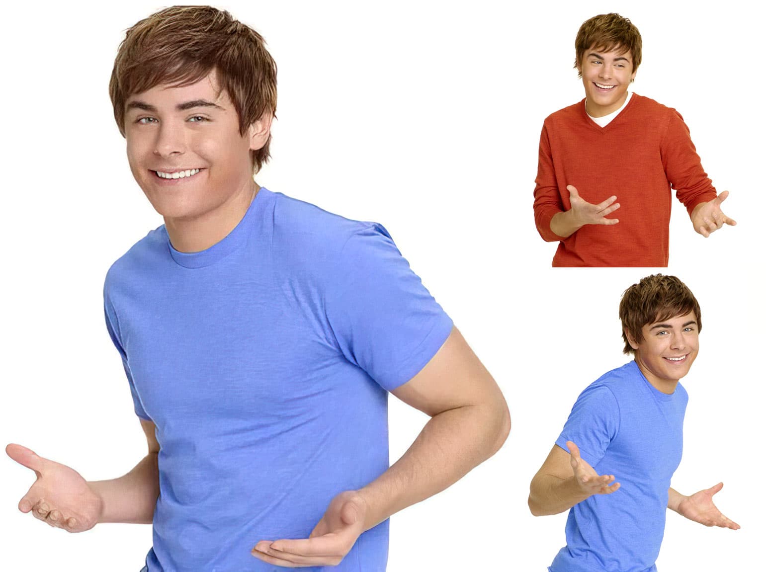 Zac Efron shrugging