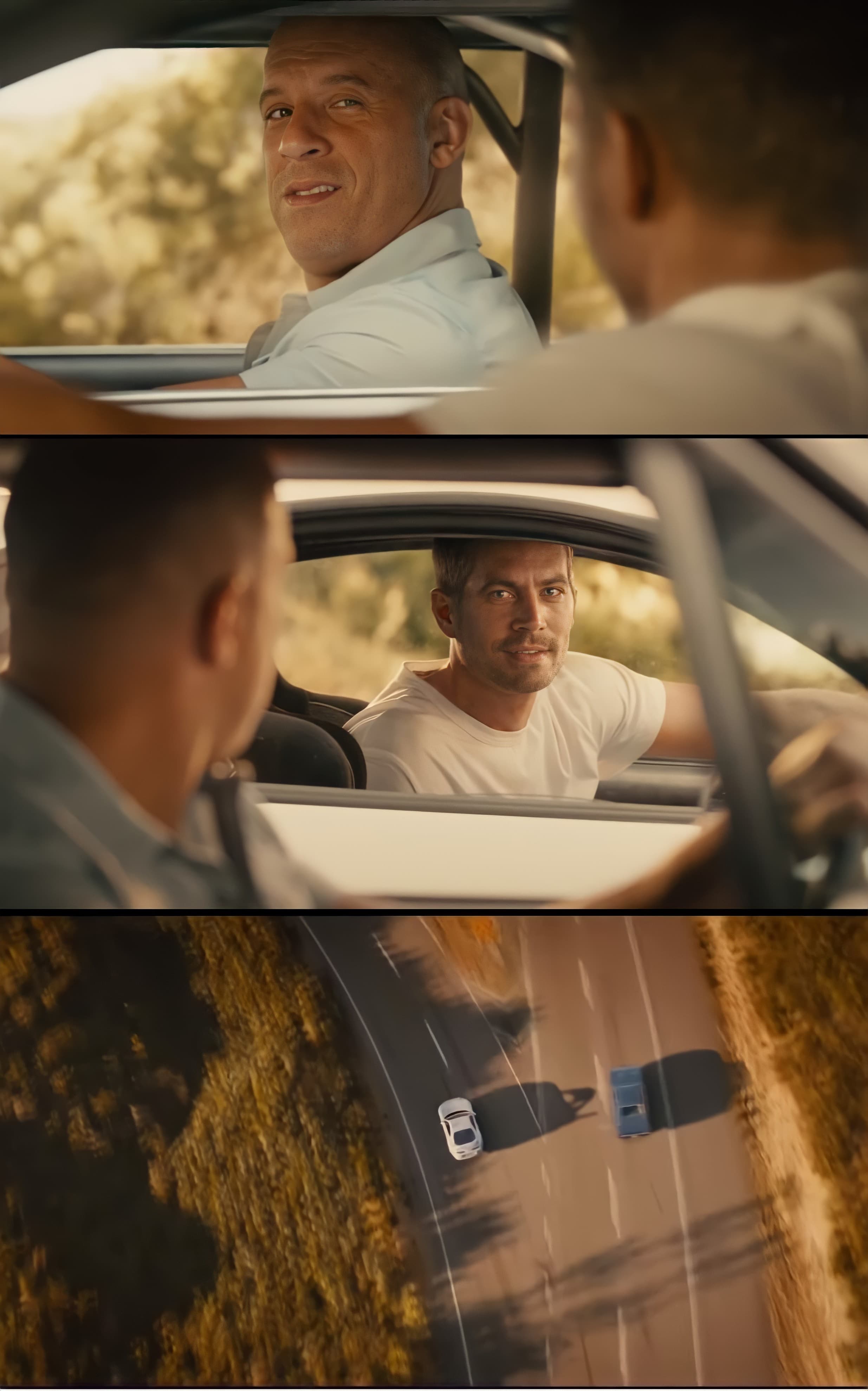 Fast and Furious Paul Walker Vin Diesel goodbye