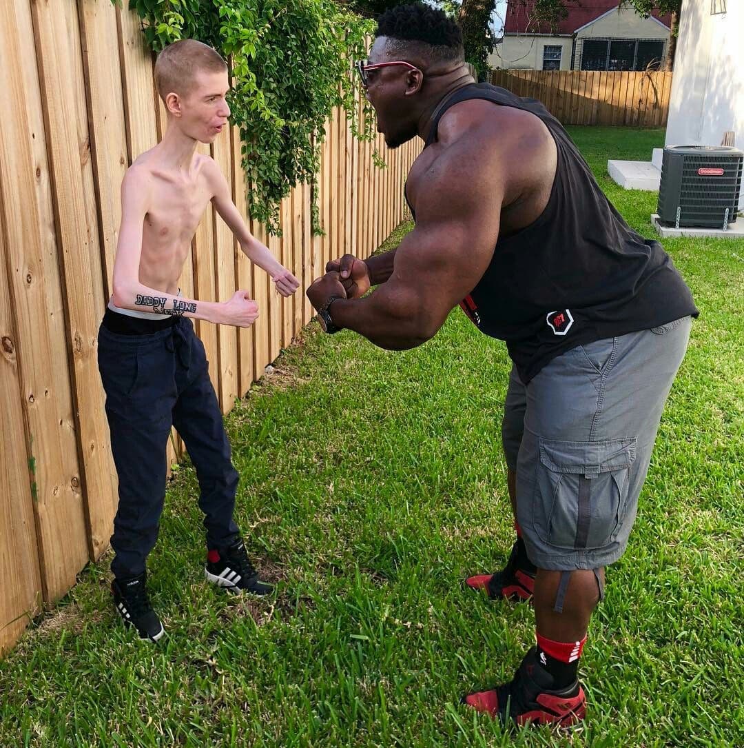 Buff guys handshake skinny