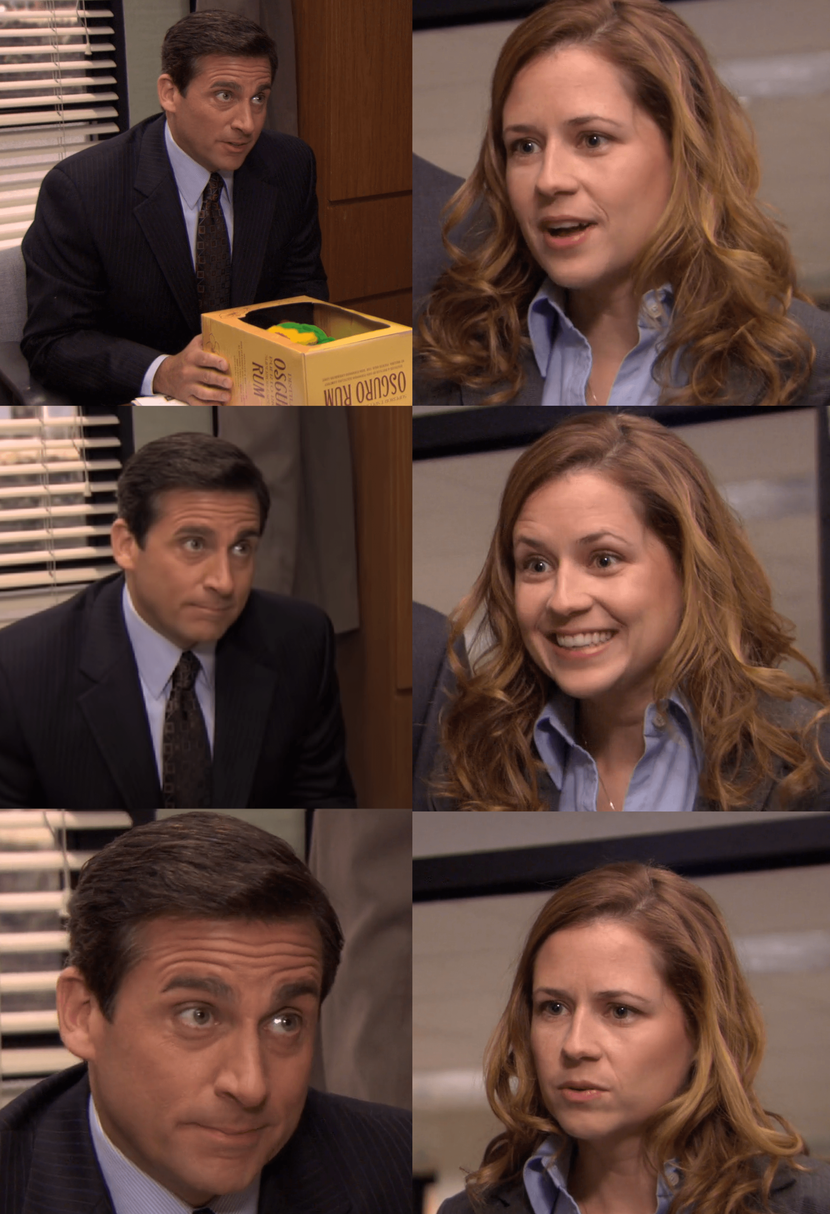 The office michael pam gift box cadeau boîte